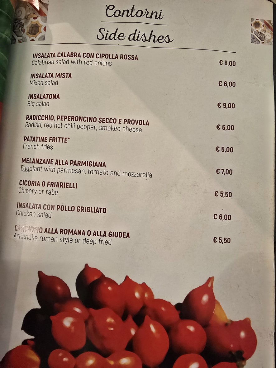 O'Pazzariello menu 7