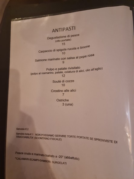 da MASTICABRODO "osteria del mare"