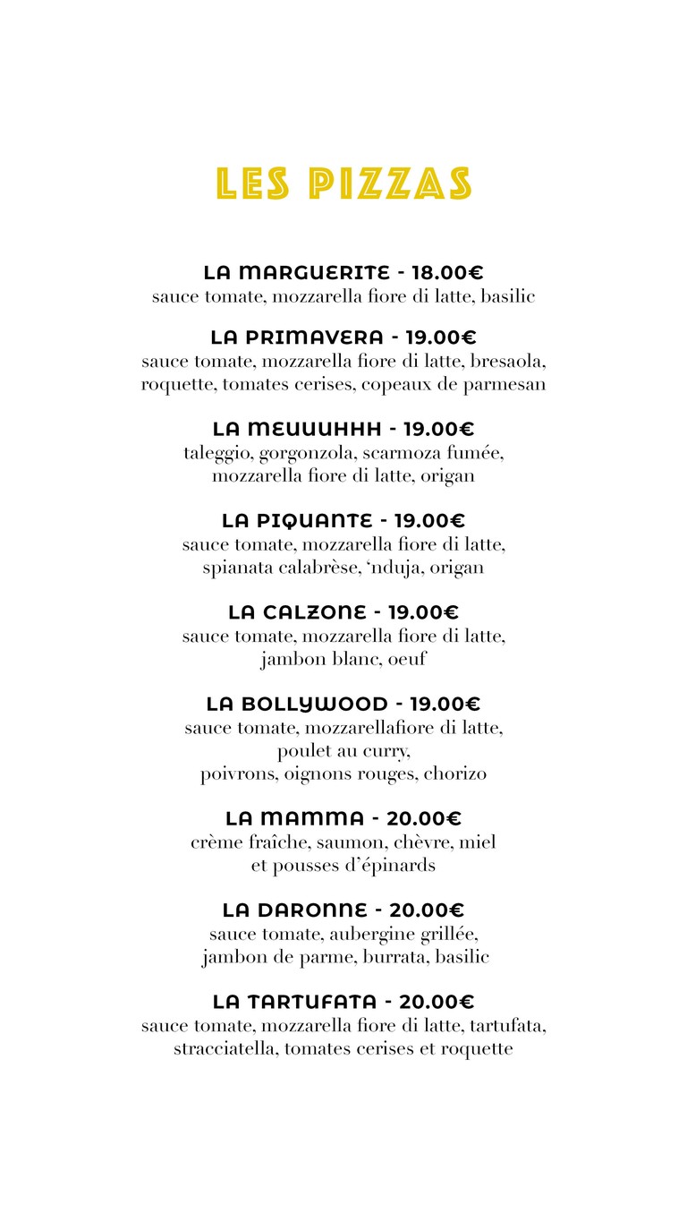 Les Darons menu 2