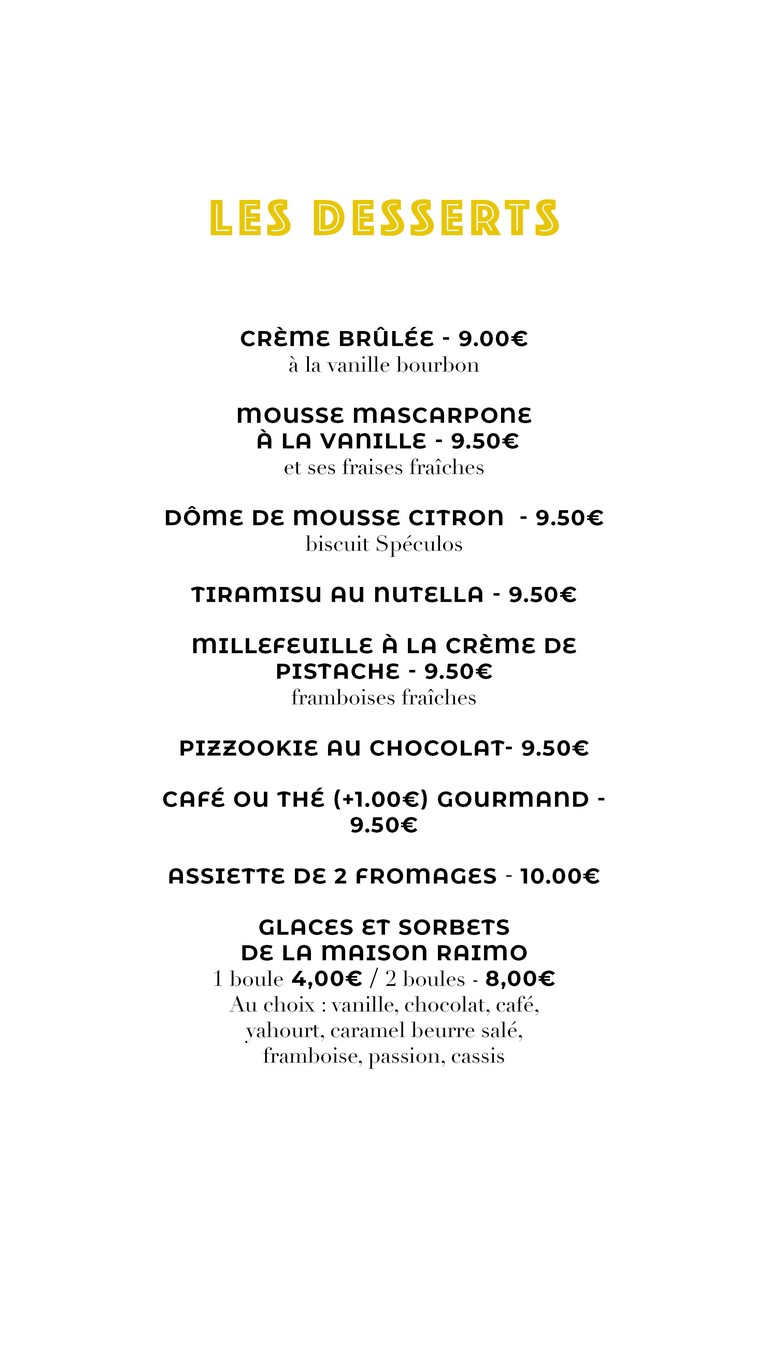 Les Darons menu 3