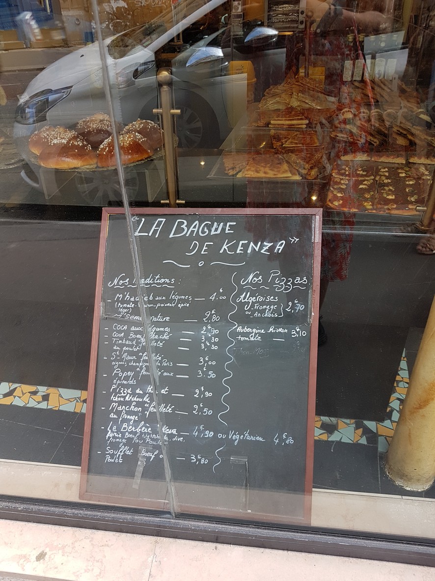 La Bague de Kenza menu 1