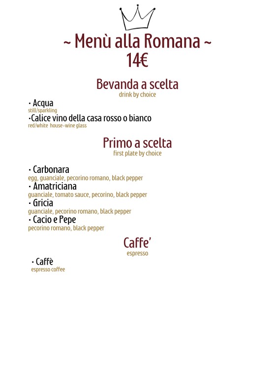 Osteria da Luciano menu 7