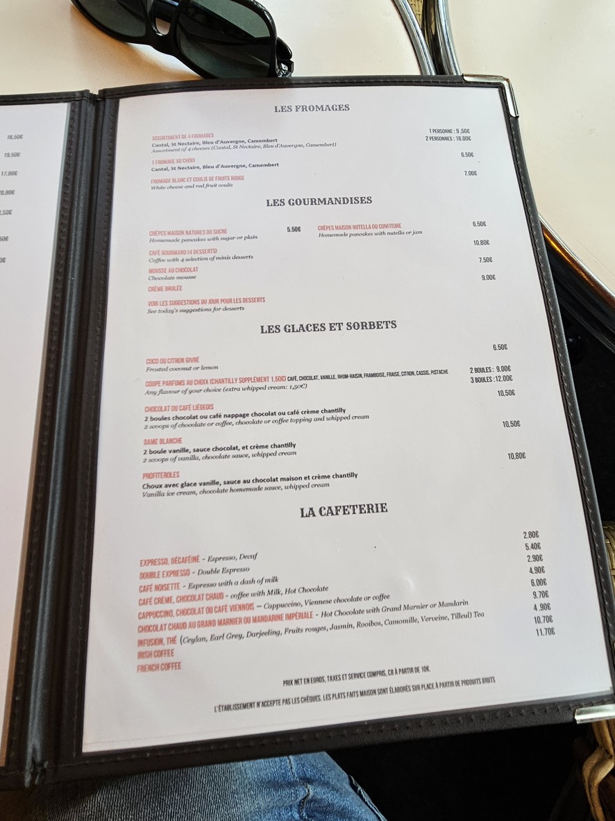 Le Maine Café menu 3