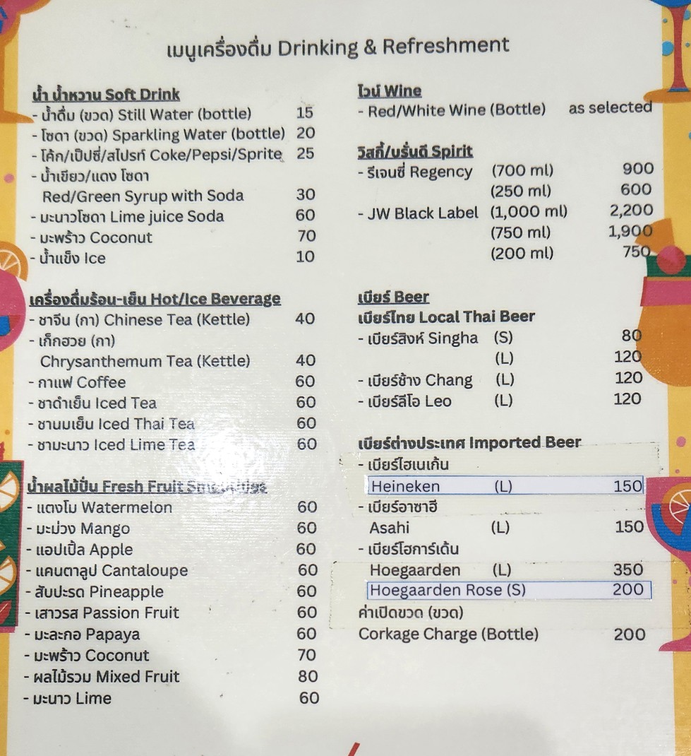 Krua Nai Ban menu 4