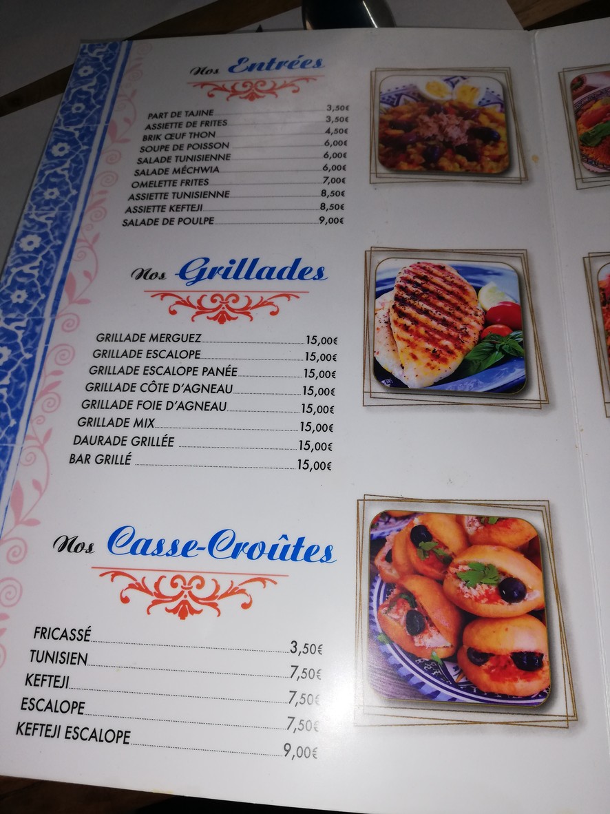 SIDIBOU KB menu 1