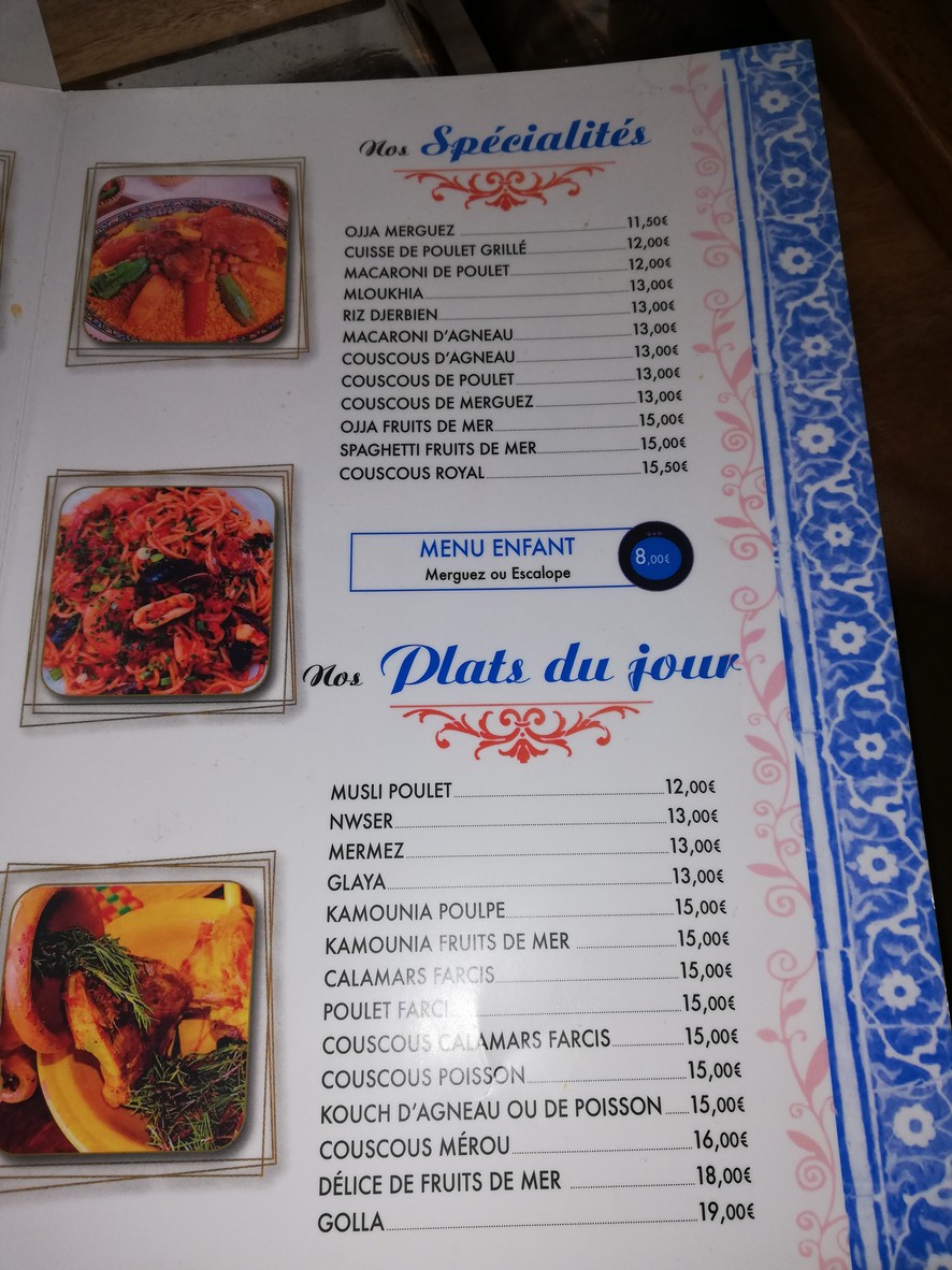 SIDIBOU KB menu 2