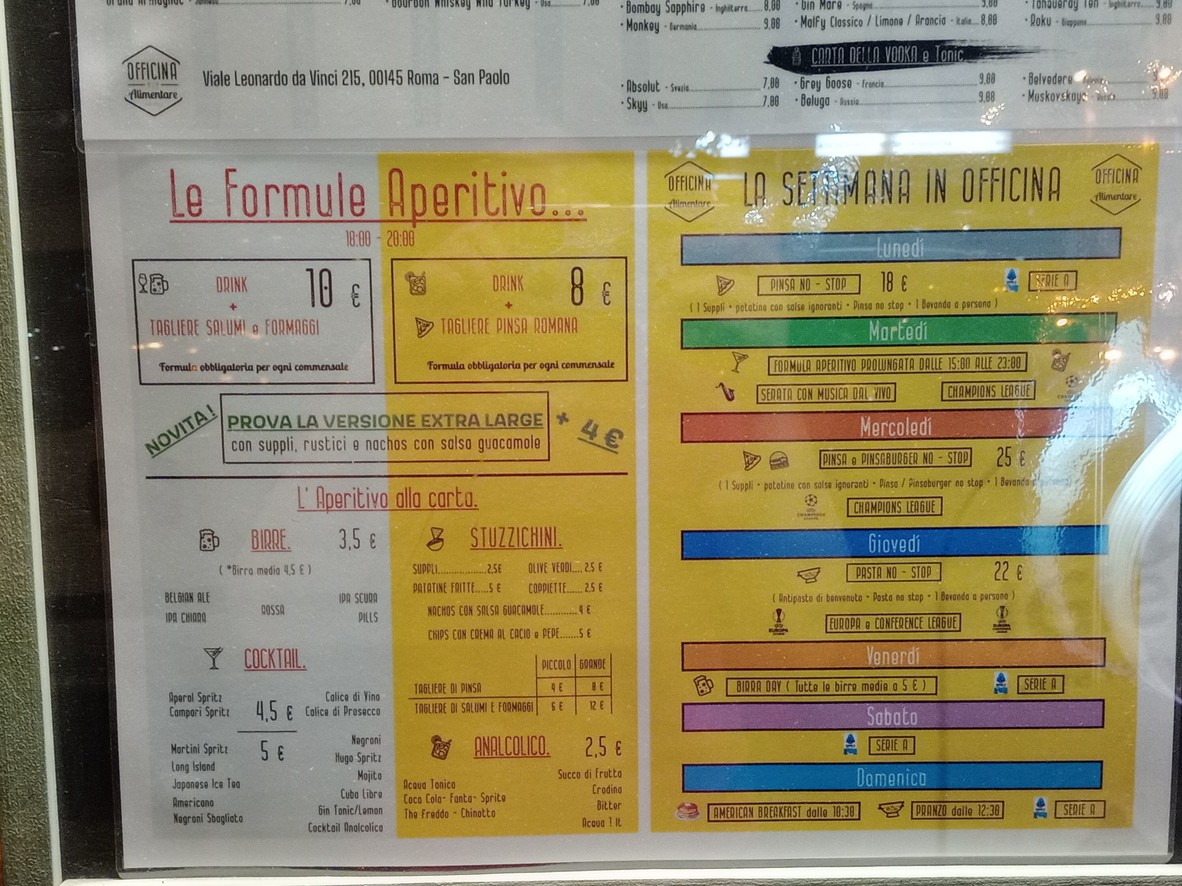 Officina Alimentare - San Paolo menu 2