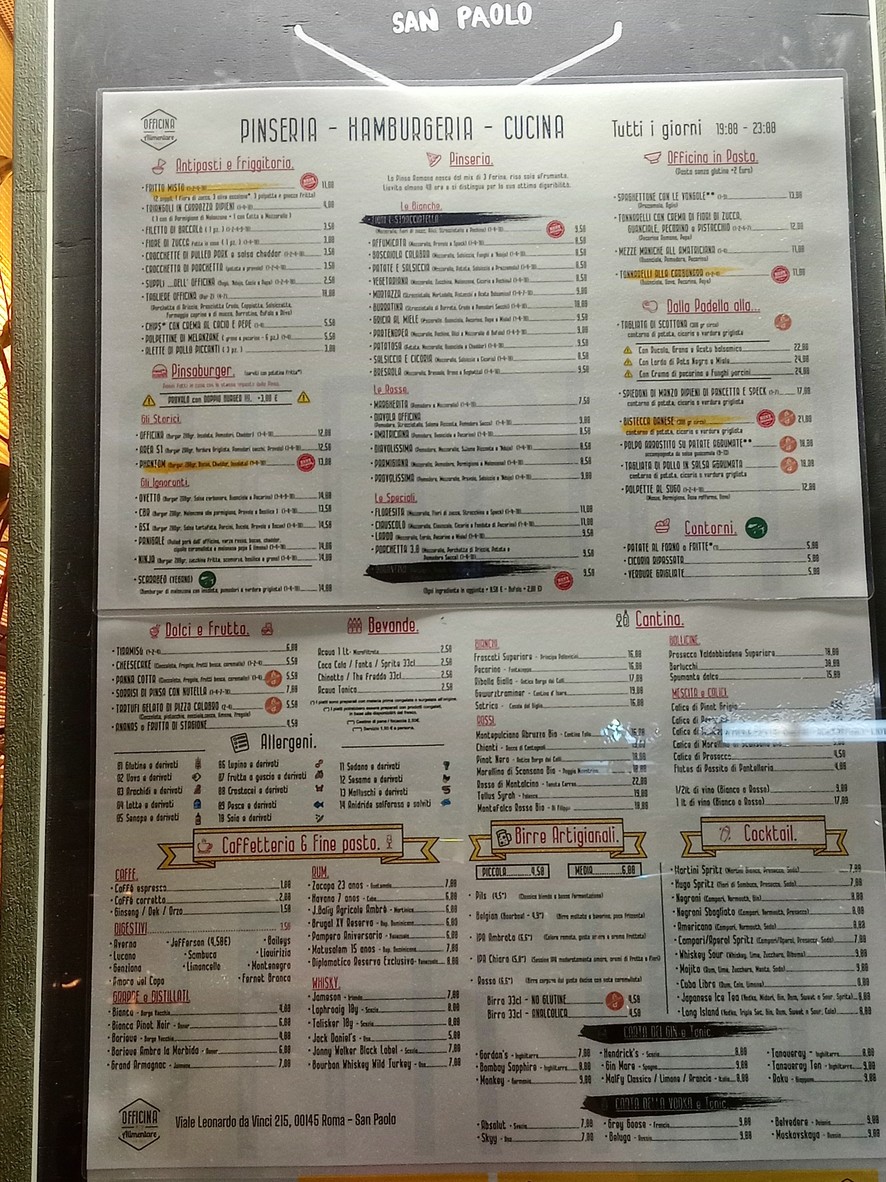 Officina Alimentare - San Paolo menu 3