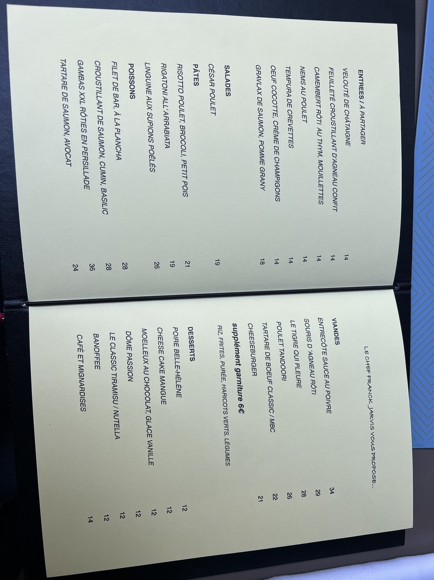 OYA Fusion menu 1