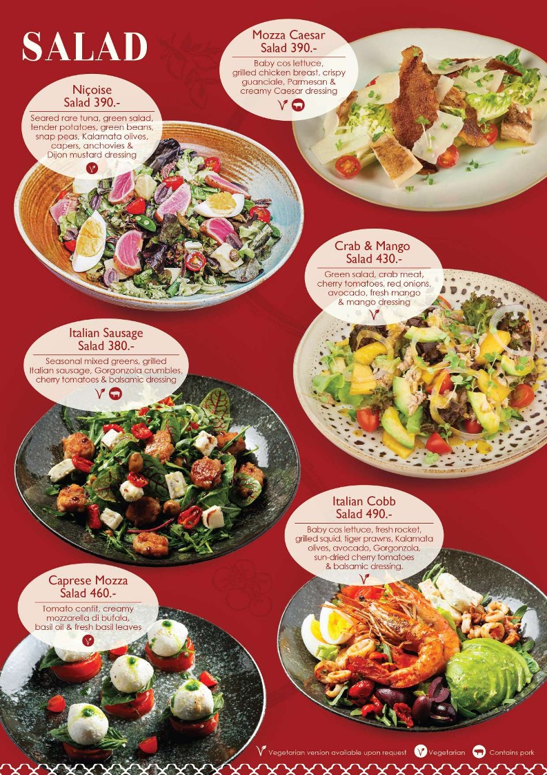Mozza by Cocotte - Central Chidlom menu 3