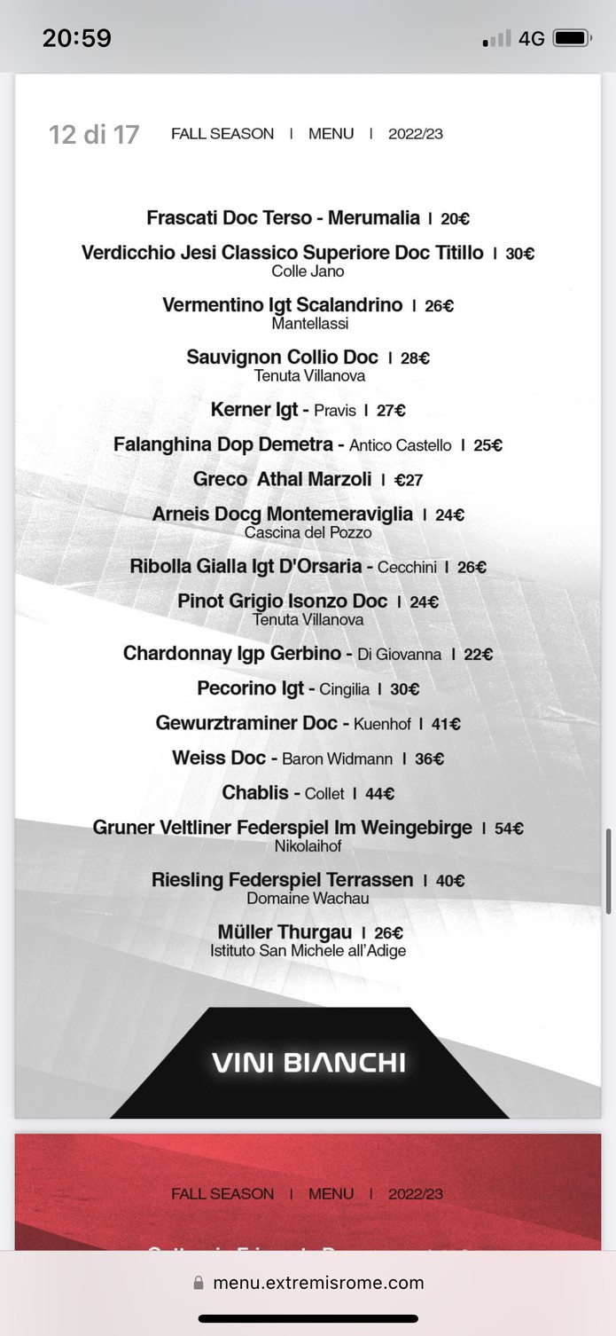 Extremis menu 6