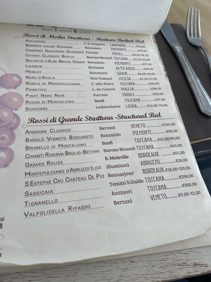 Le Bistro Roma menu 3