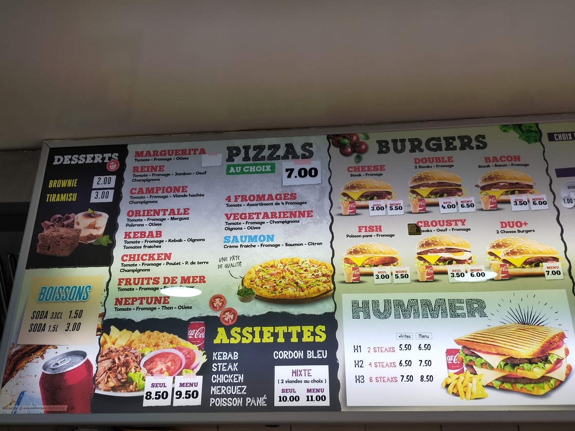 Resto Les 126 menu 2