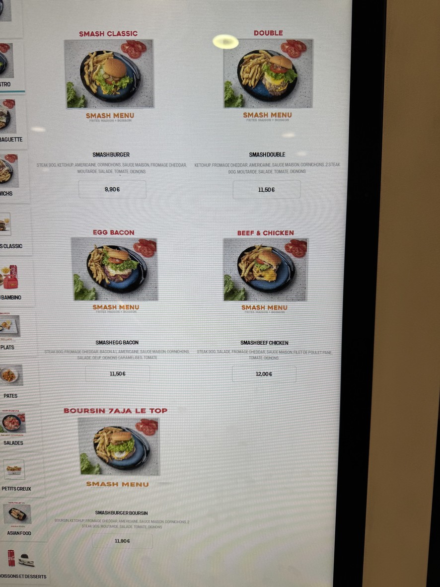 Le Why Not menu 1