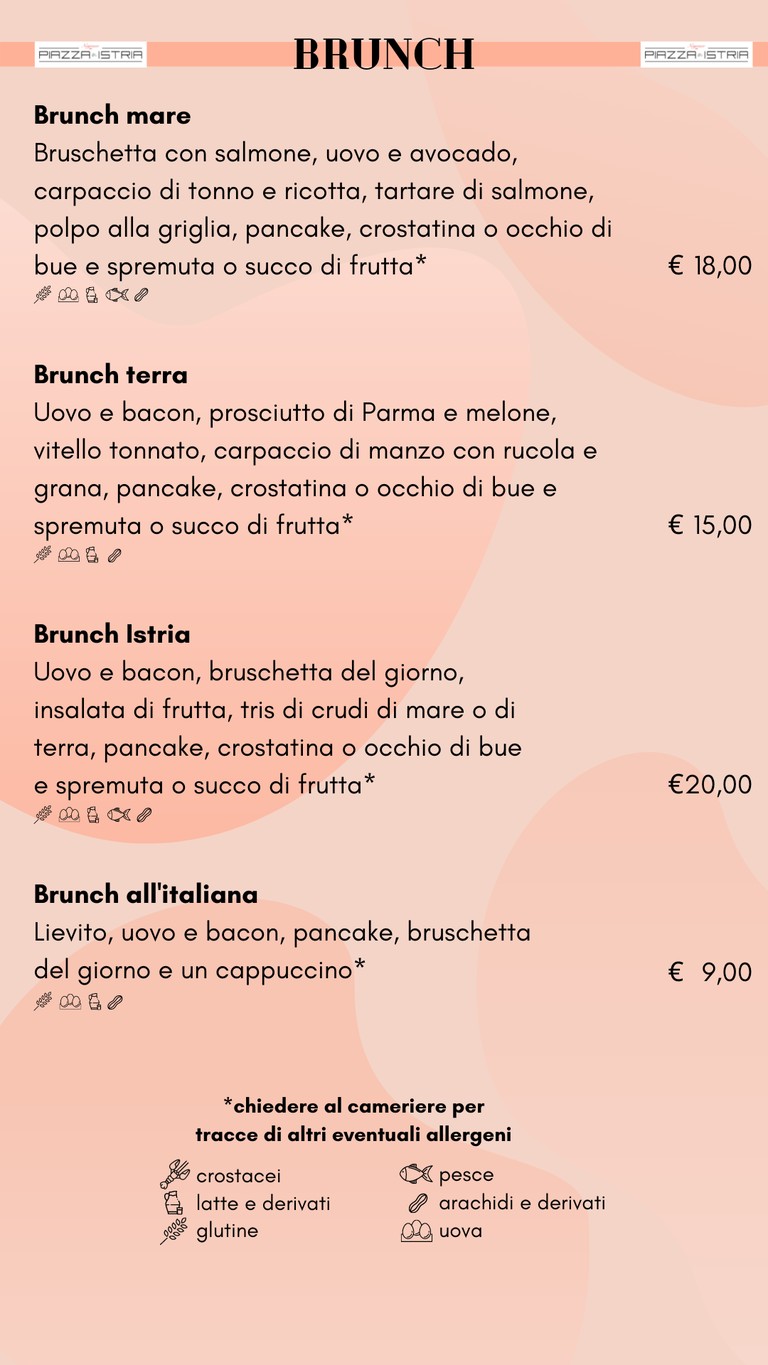 Negresco Piazza Istria, Roma menu 1