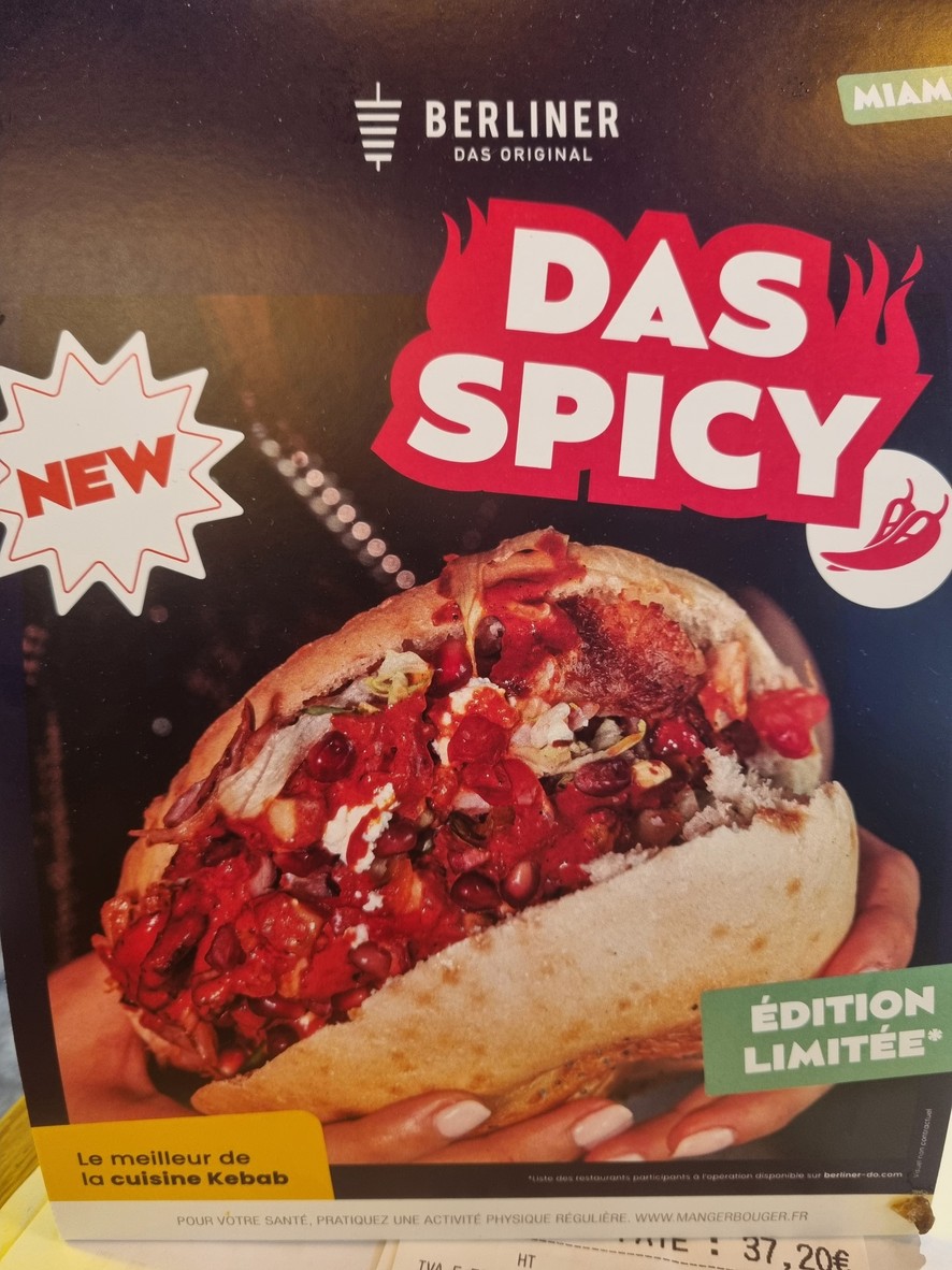 Berliner Das Original - Kebab menu 1