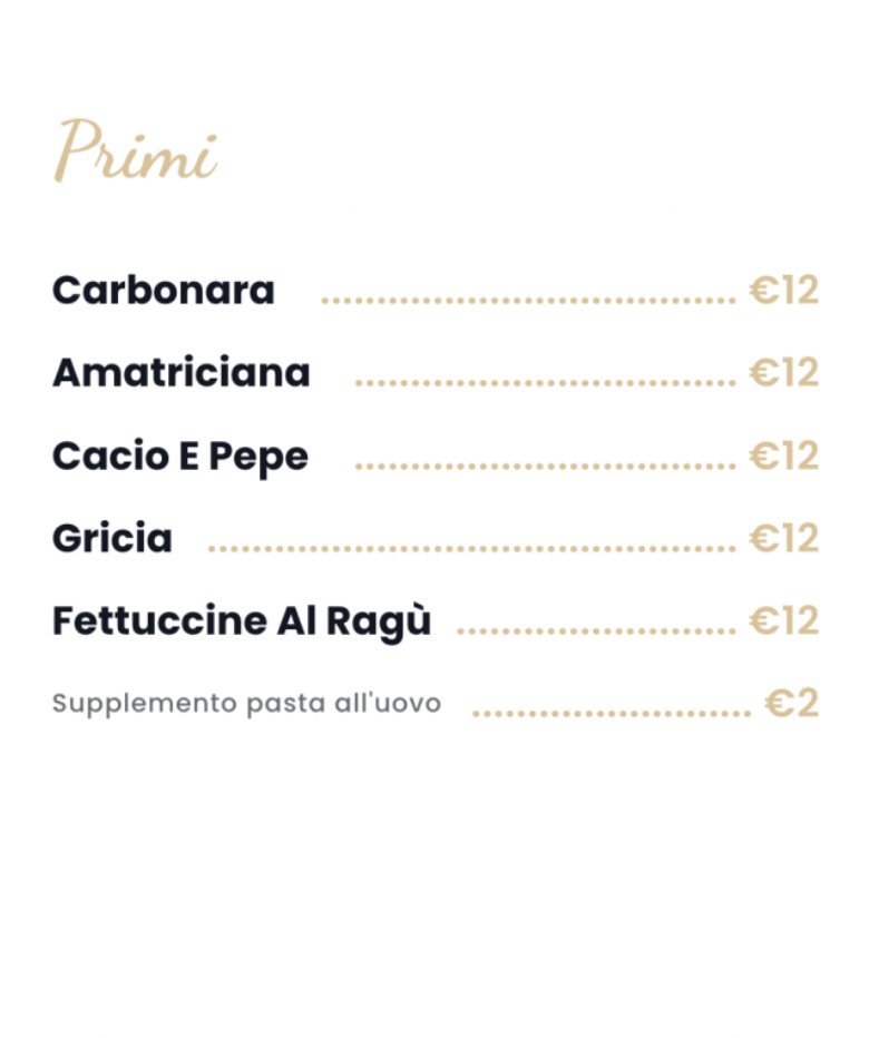 Vent8posti di Alessandro Onori menu 2