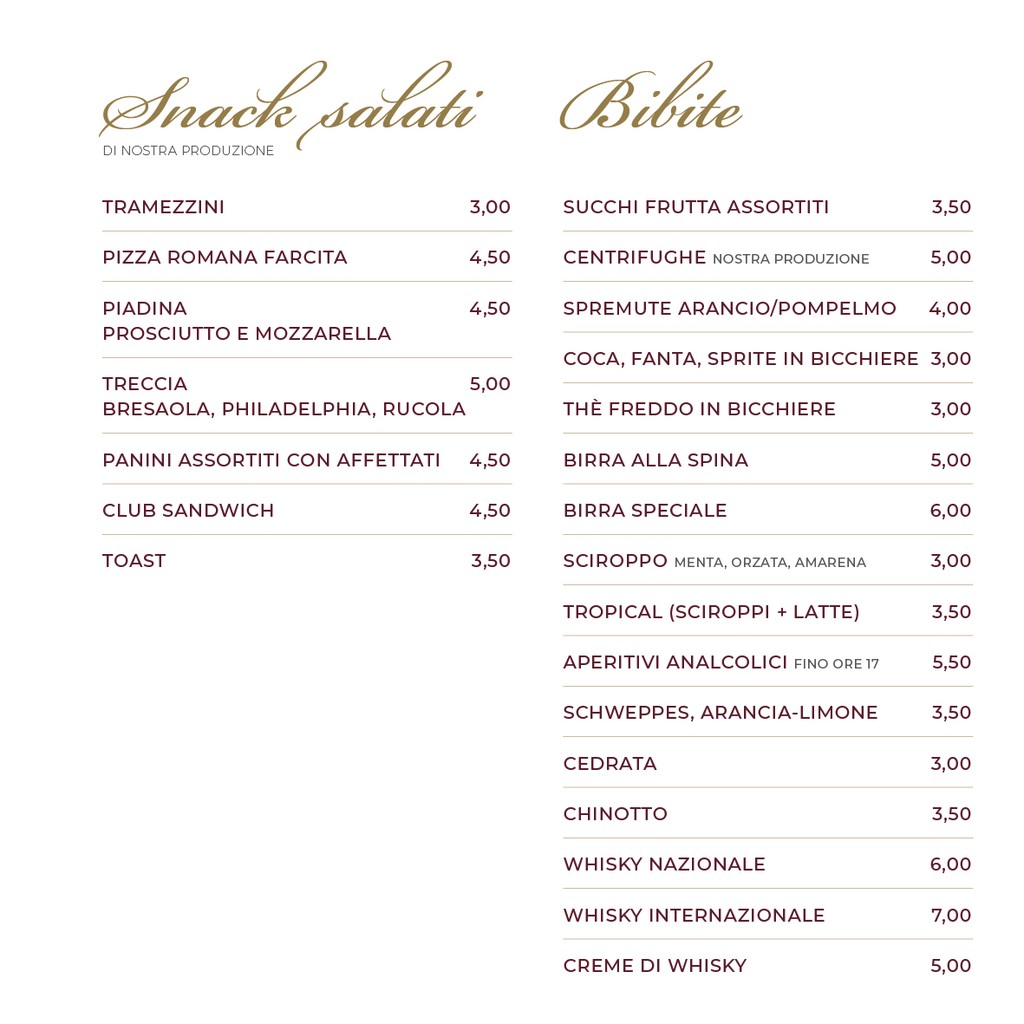 Bar La Casina Del Gelato Costantini menu 3
