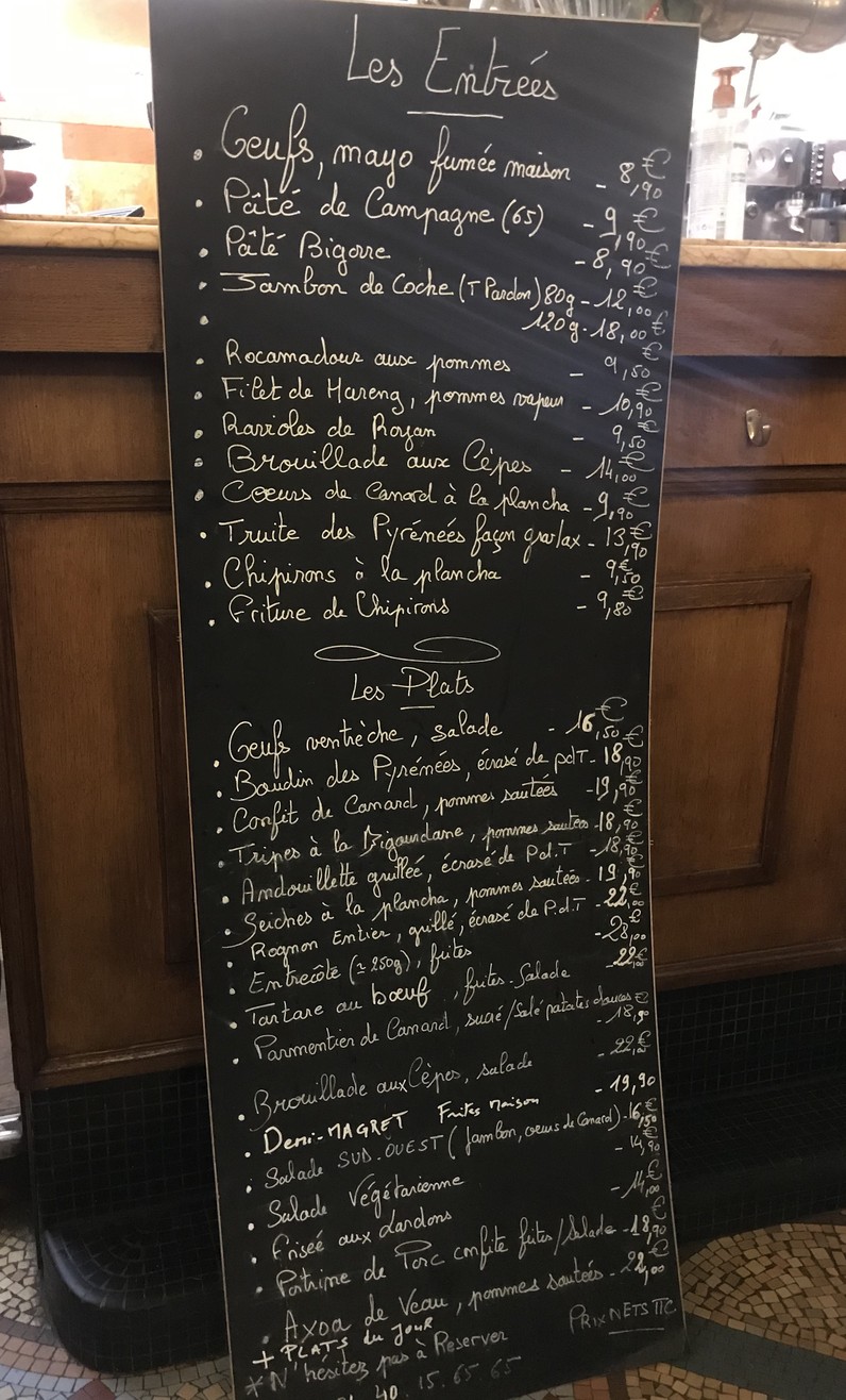 La Tute menu 1