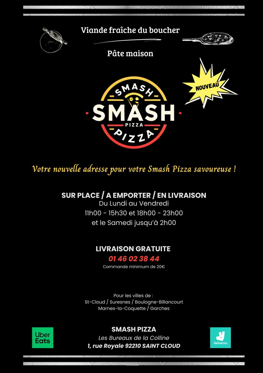 SMASH PIZZA - Saint Cloud menu 1