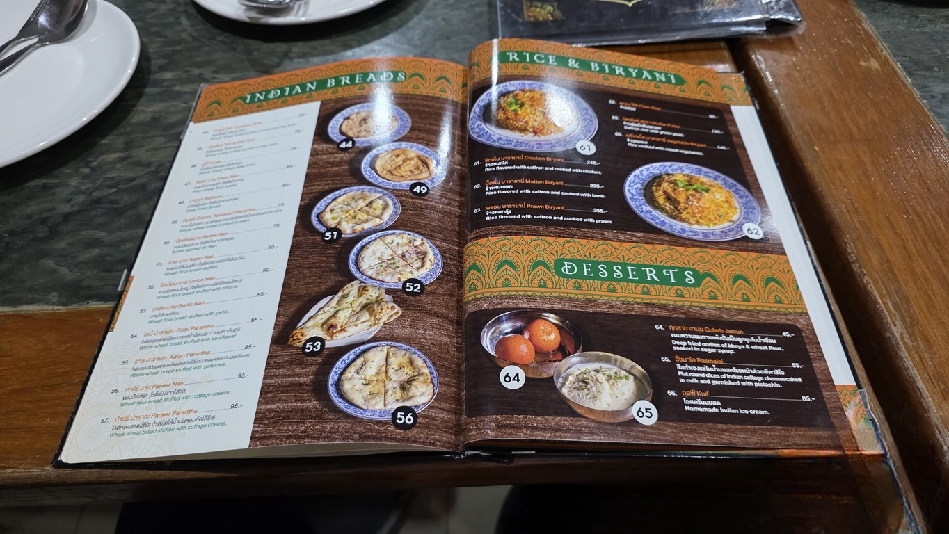 Royal India Phahurat menu 3