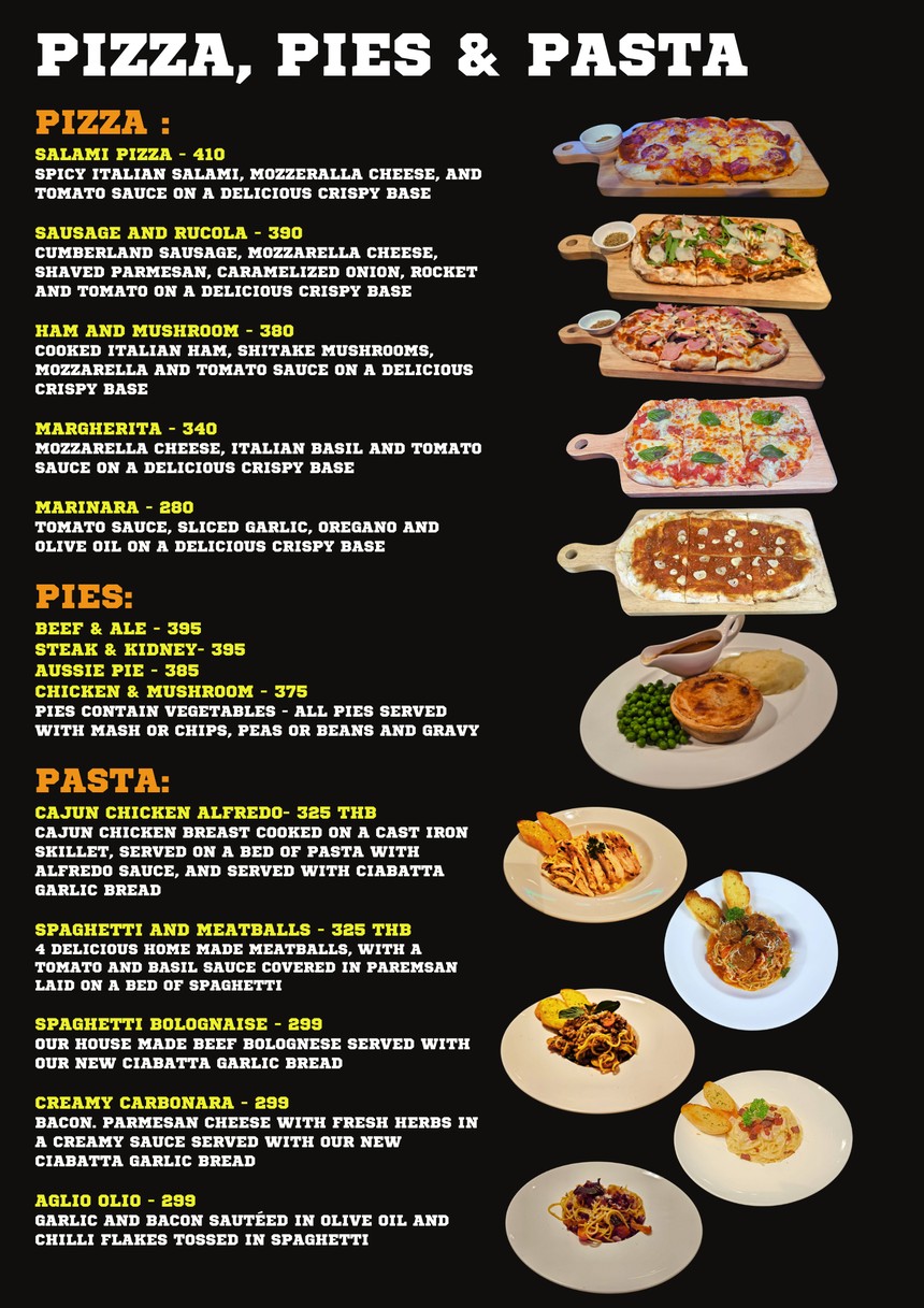 The Clubhouse Sports Bar & Grill, Sukhumvit 23, Bangkok menu 2