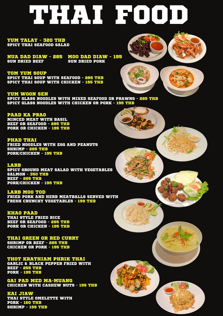 The Clubhouse Sports Bar & Grill, Sukhumvit 23, Bangkok menu 4