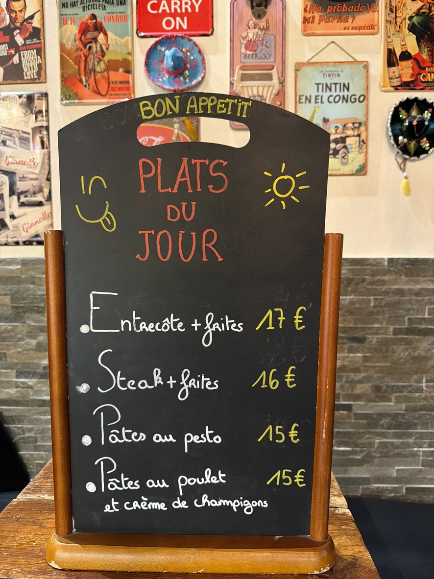 Bistrot 21 menu 2