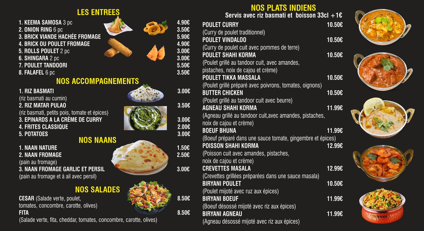 CHEZ NAAN KEBAB menu 1