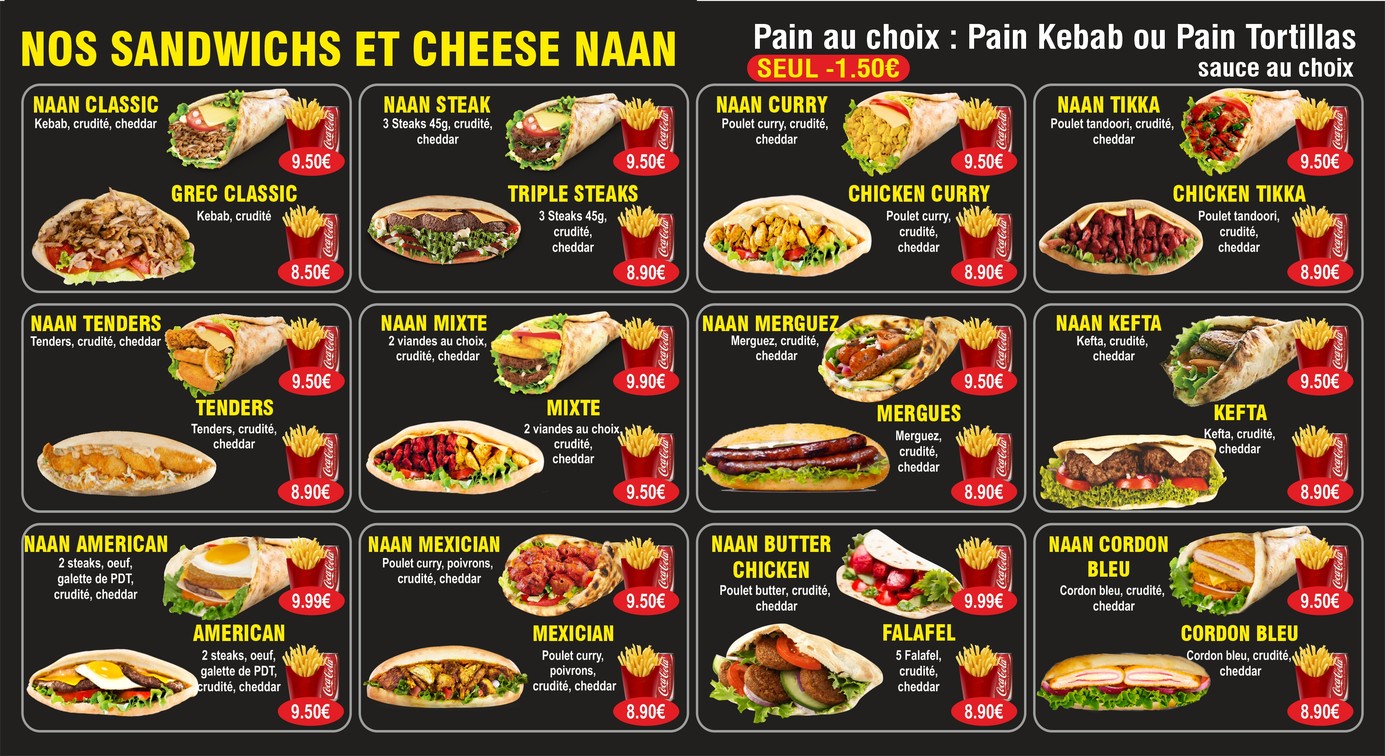 CHEZ NAAN KEBAB menu 3