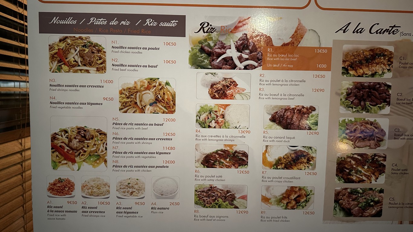 Pho Gambetta menu 3
