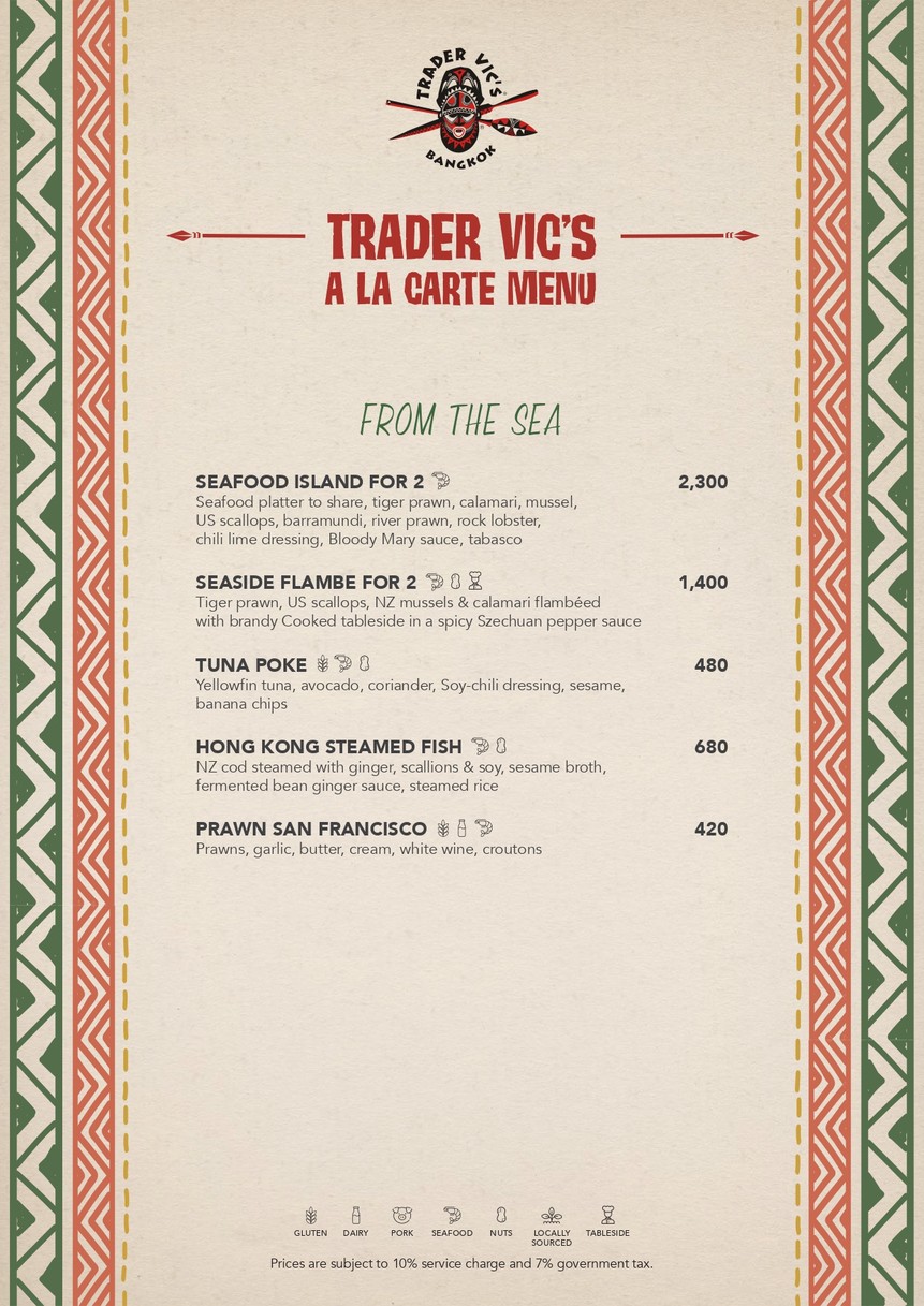 Trader Vic's at Anantara Riverside Bangkok Resort menu 4