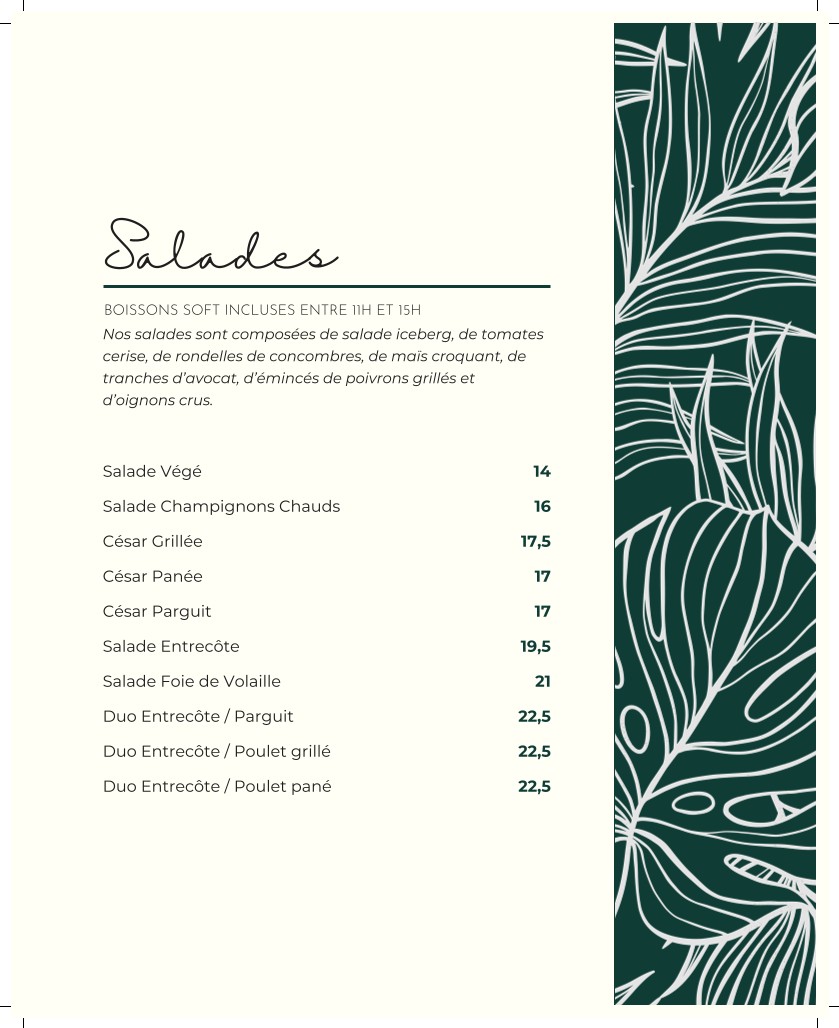 HBK House Burger menu 6