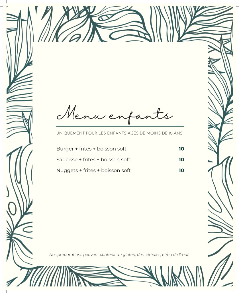 HBK House Burger menu 7
