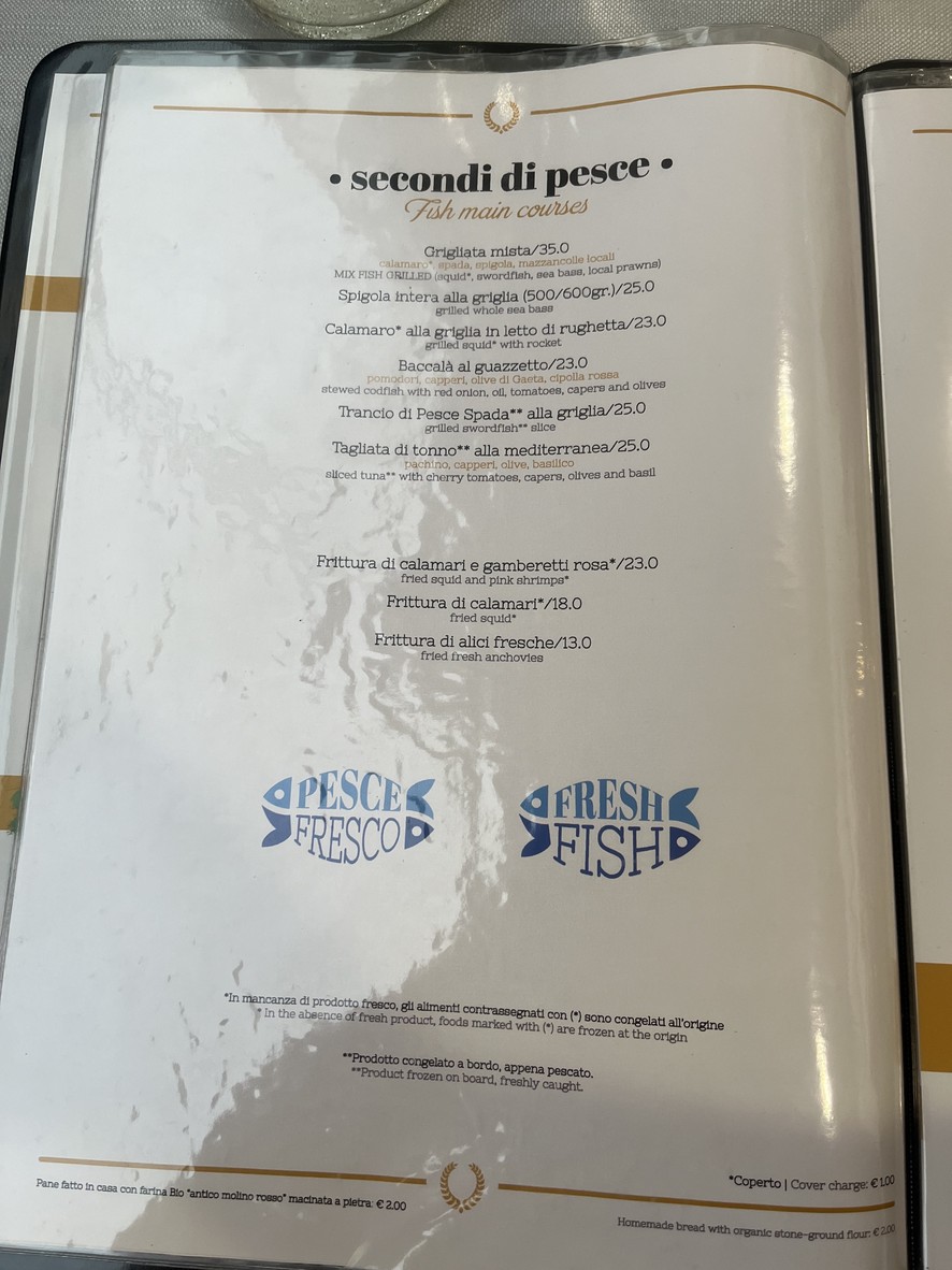 Naumachia Ristorante menu 5