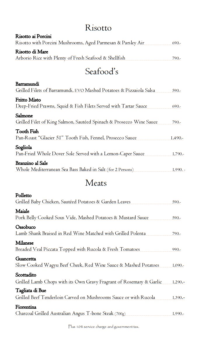 Gianni Ristorante menu 3