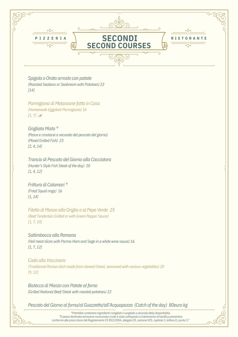 Ristorante Le Caveau menu 3