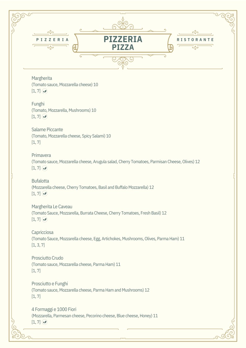 Ristorante Le Caveau menu 4