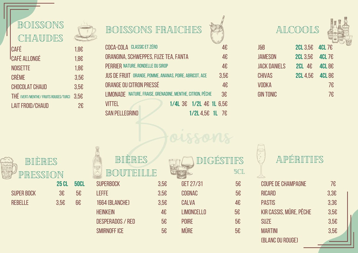 L'Antenne menu 2