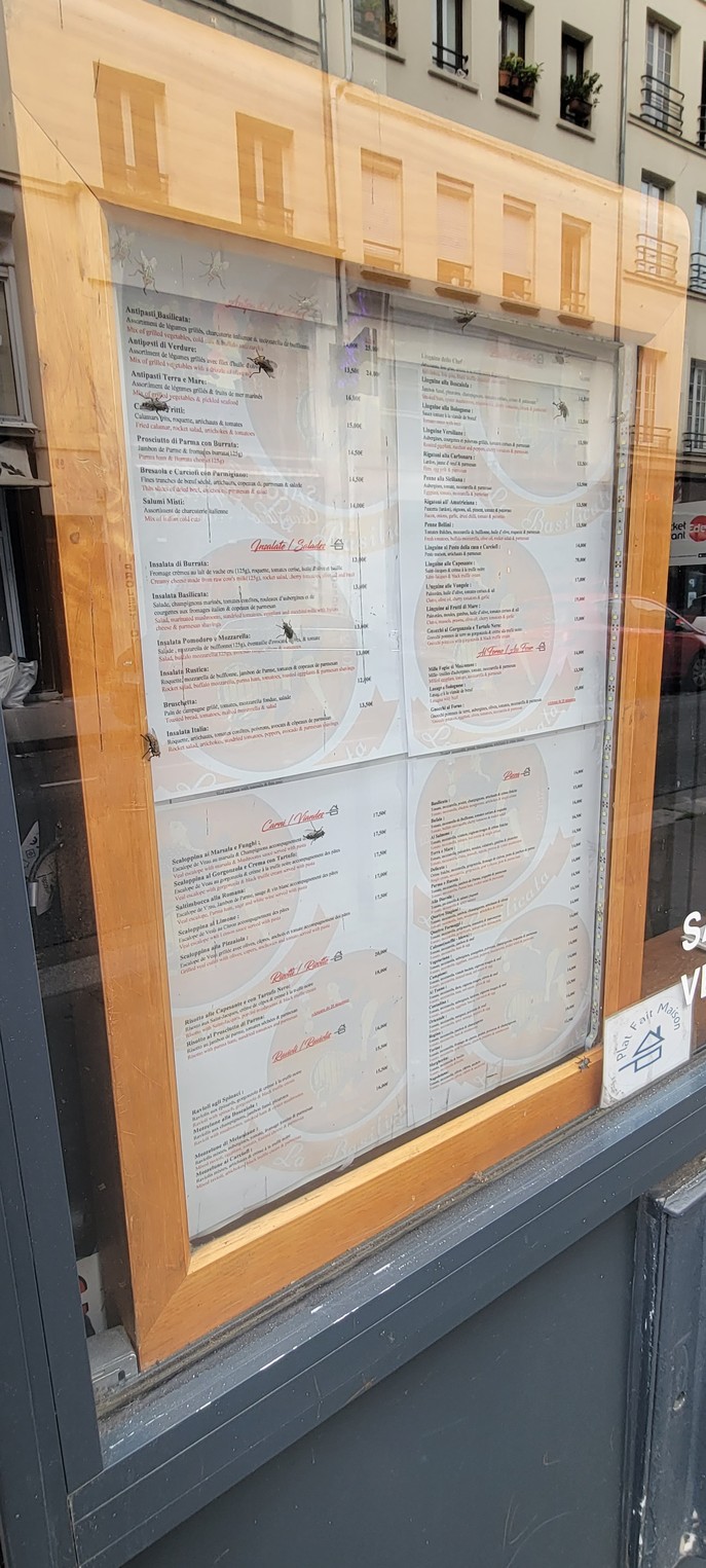 La Basilicata menu 2