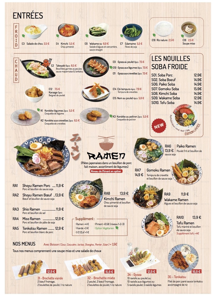 Okinawa Sun menu 2