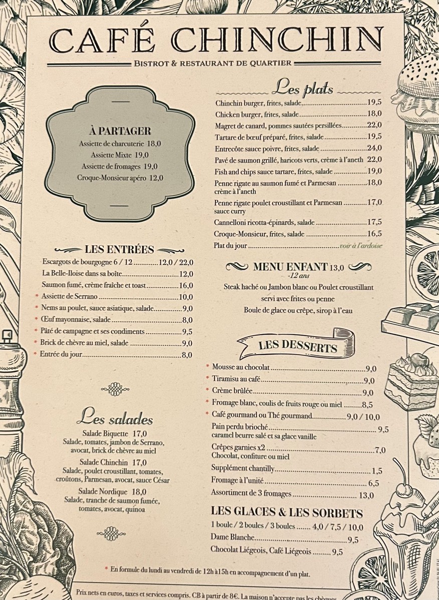 Café Chinchin menu 2