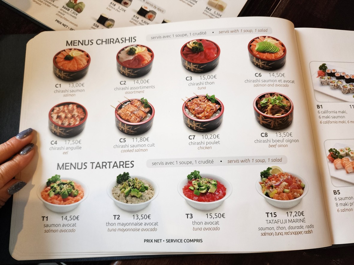 Fujiyama menu 2