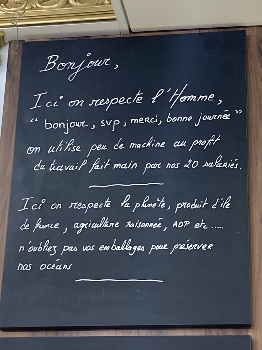 La Pompadour menu 1