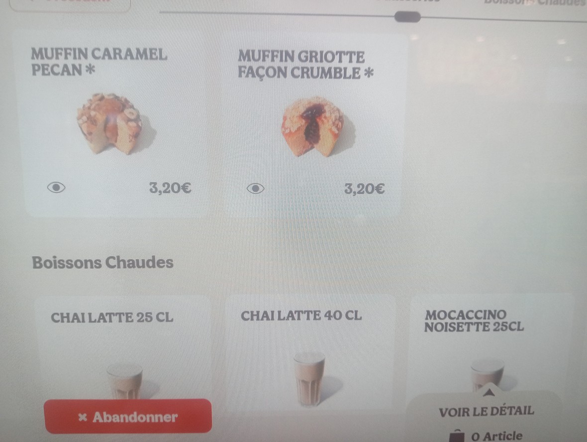 Burger King menu 1