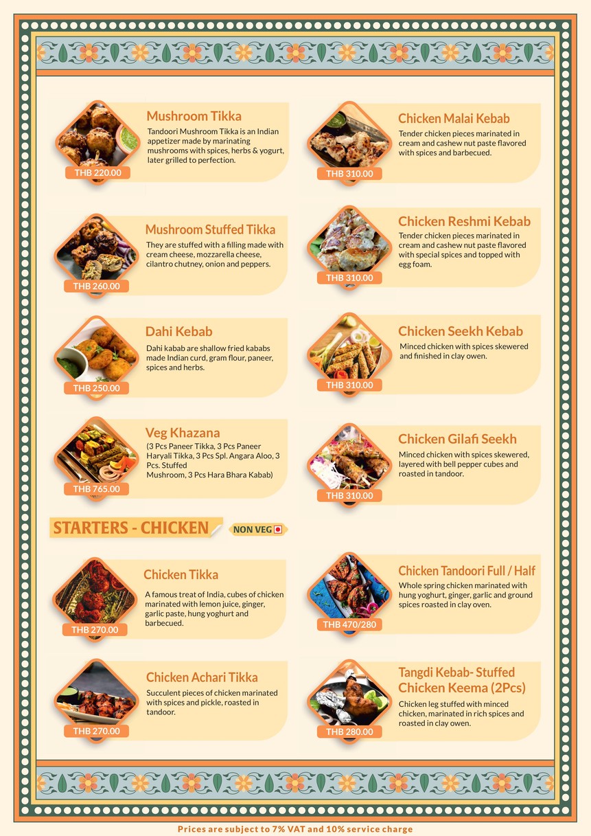 Indiagate Restaurant Sukhumvit Soi 47 menu 2
