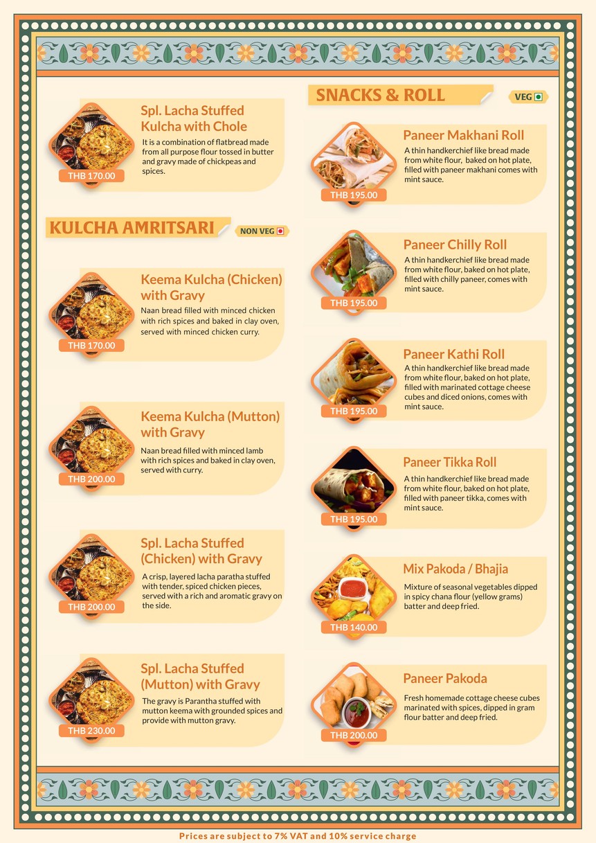 Indiagate Restaurant Sukhumvit Soi 47 menu 7