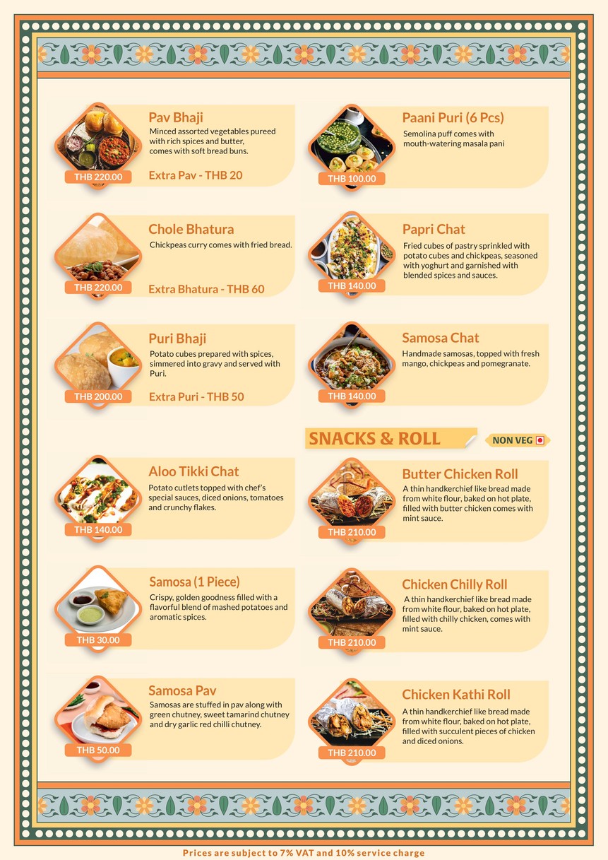 Indiagate Restaurant Sukhumvit Soi 47 menu 8