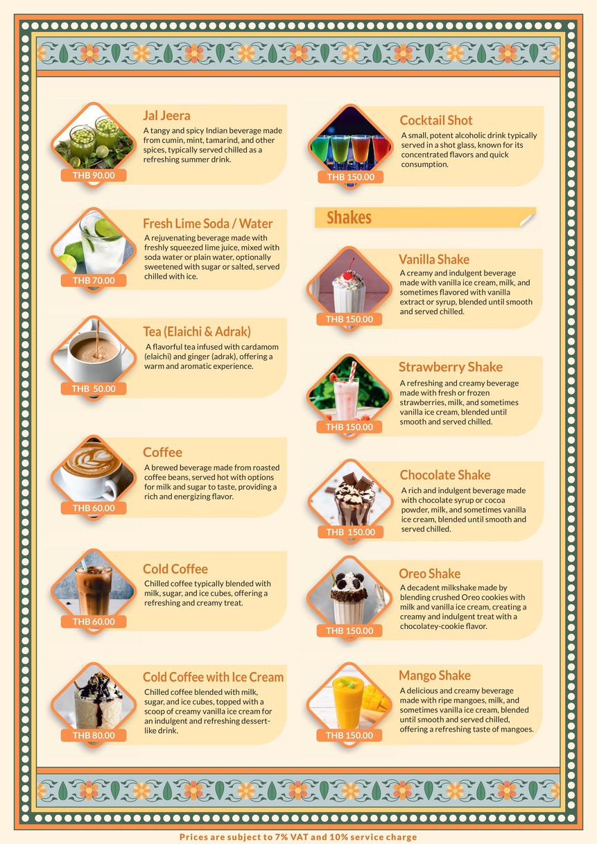 Indiagate Restaurant Sukhumvit Soi 47 menu 10