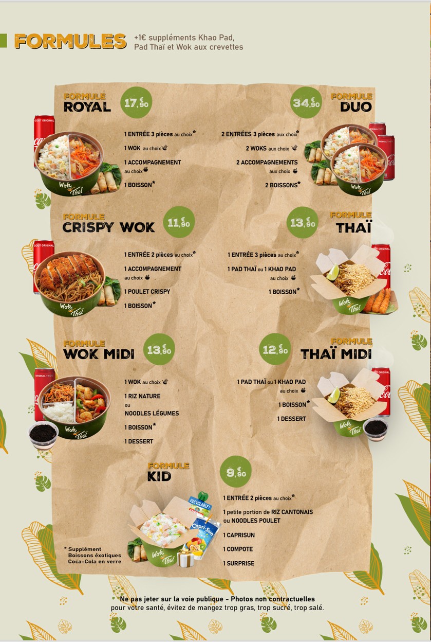 Wok N’ Thaï - Clichy menu 4